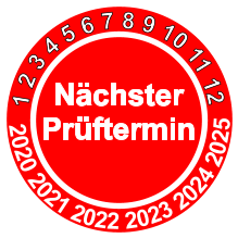 1 2 3 4 5 6 7 8 9 10 11 12  2020 2021 2022 2023 2024 2025 Nächster Prüftermin