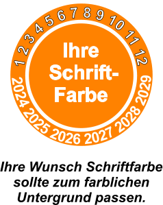 1 2 3 4 5 6 7 8 9 10 11 12  2024 2025 2026 2027 2028 2029 Ihre  Schrift- Farbe Ihre Wunsch Schriftfarbe sollte zum farblichen  Untergrund passen.